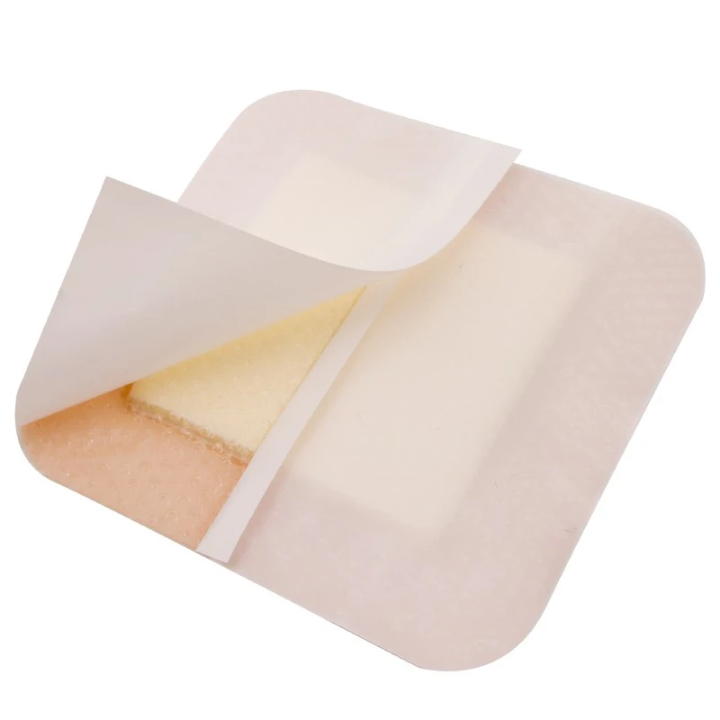 Foam Wound Dressing With Silicone Adhesive Border high quality